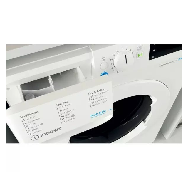 Indesit BDE86436XWUKN 8kg/6kg 1400 Spin Washer Dryer - White