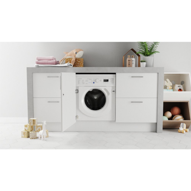 Indesit BI WDIL 861485 BIWDIL861485 8kg/6kg 1400 Spin Integrated Washer Dryer