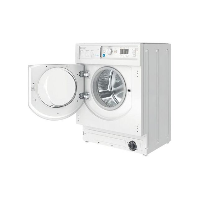 Indesit BIWMIL71252UKN 7Kg 1200 Spin White Integrated Washing Machine With Push&Go, Water Balance Pl