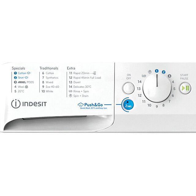 Indesit BWE71496XWVUK 7kg 1400 Spin Washing Machine - White