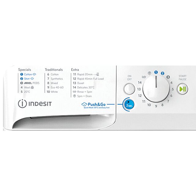 Indesit BWE91496XWVUK 9kg 1400 Spin Washing Machine - White