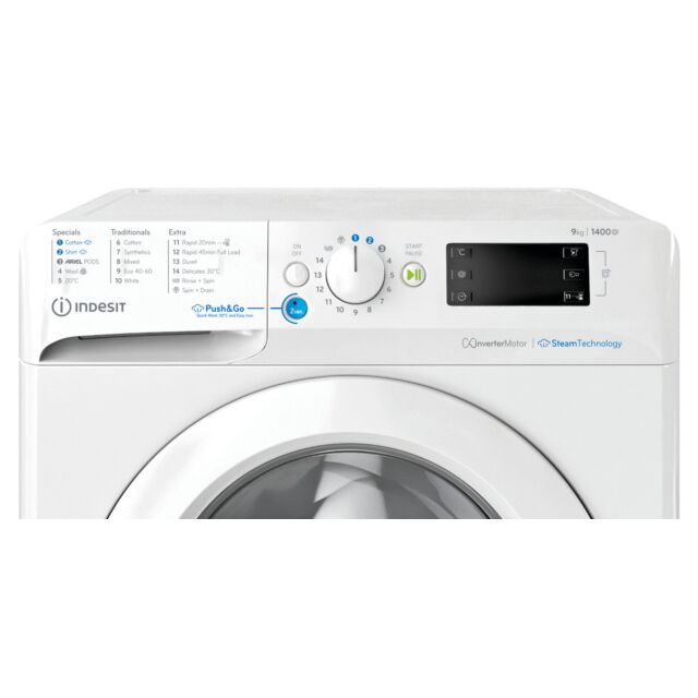 Indesit BWE91496XWVUK 9kg 1400 Spin Washing Machine - White