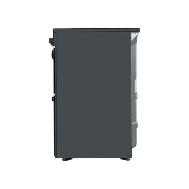 Indesit ID67V9KMBUK 60cm Double Oven Electric Cooker with Ceramic Hob - Black