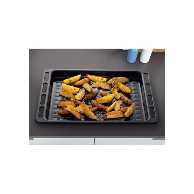 Indesit ID67V9KMBUK 60cm Double Oven Electric Cooker with Ceramic Hob - Black
