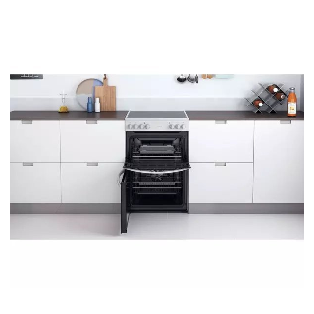Indesit ID67V9KMWUK 60cm Electric Ceramic Cooker - White