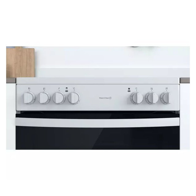 Indesit ID67V9KMWUK 60cm Electric Ceramic Cooker - White