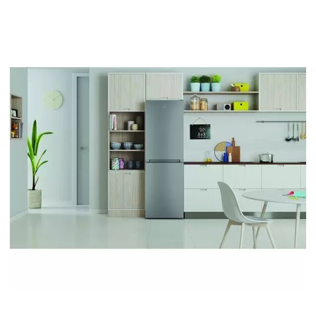 Indesit INFC850TI1S1 59.5cm 50/50 Total No Frost Fridge Freezer - Silver