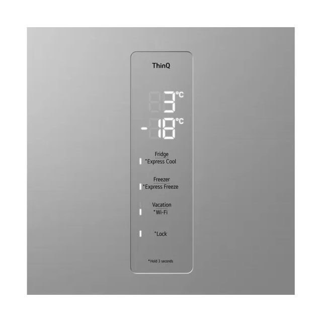 LG GBV3110EPY Fridge Freezer 60/40 No Frost Fridge Freezer - Prime Silver