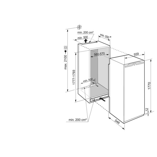 Liebherr IRBAD5190 AutoDoor, BioFresh Professional with HydroBreeze, InfinitySpring, SoftSystem, Sma