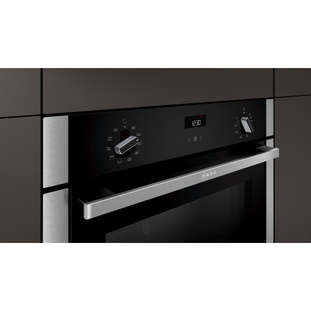 Neff B3ACE4HN0B Slide + Hide 59.4Cm Built In Electric Single Oven - Stainless Steel