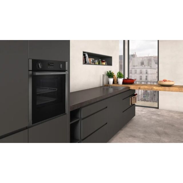 NEFF B6ACH7HG0B 59.4cm Built In Electric Single Oven - Graphite