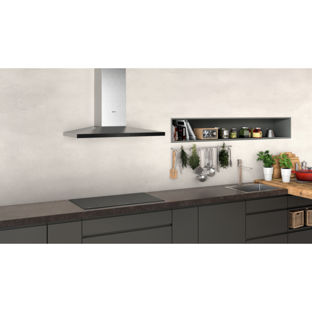 Neff D94QFM1N0B 90cm, Slim Pyramid Design, 3 speed + intensive, electronic, Touch Control, LED light