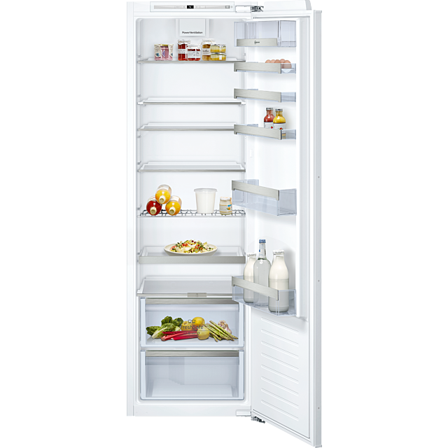 Neff KI1813FE0G 177x55.8 built in fridge, FreshSafe 2, FreshSafe, Bottle rack, LED Light, 7 glass sh