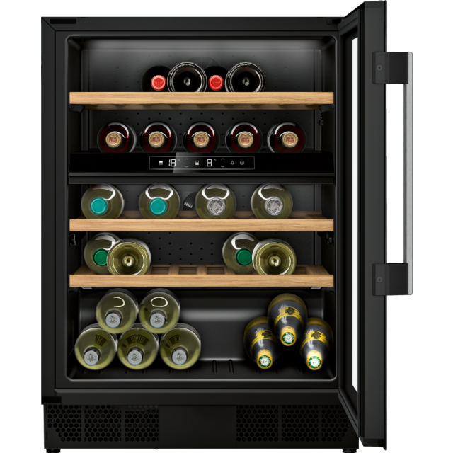 Neff KU9213HG0G 82X60 under counter wine cabinet with front recess to allow for plinth installation 