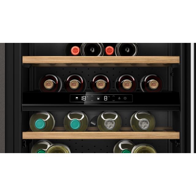 Neff KU9213HG0G 82X60 under counter wine cabinet with front recess to allow for plinth installation 