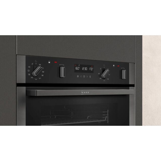 Neff U2ACM7HG0B 59.4cm Built In Double Oven