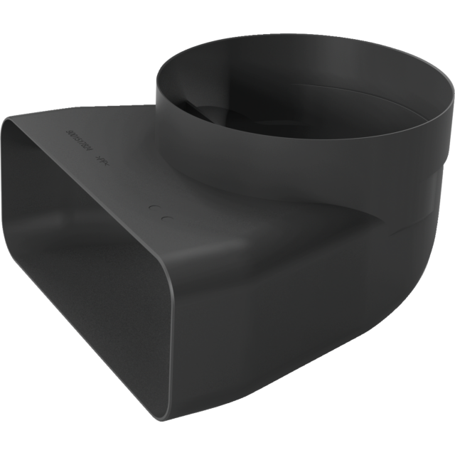 Neff Z861SI1 90° Adaptor / Converter flat to round  (Ø 150mm). Ducting component outlet size: 222 mm