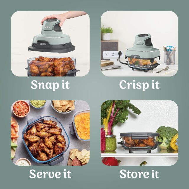 Ninja FN101UKSG CRISPi 4-in-1 Portable Air Fryer - Sage