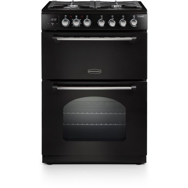 Rangemaster CLA60DFFBL/C 128080 CLASSIC 60 DF BLACK/CHROME