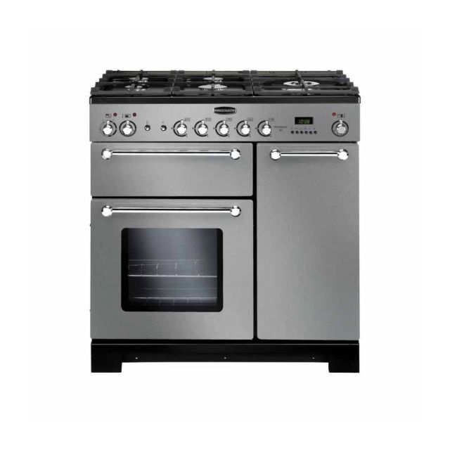 Rangemaster KCH90DFFSS/C 98760 KITCHENER 90 DF ST/STEEL CHROME