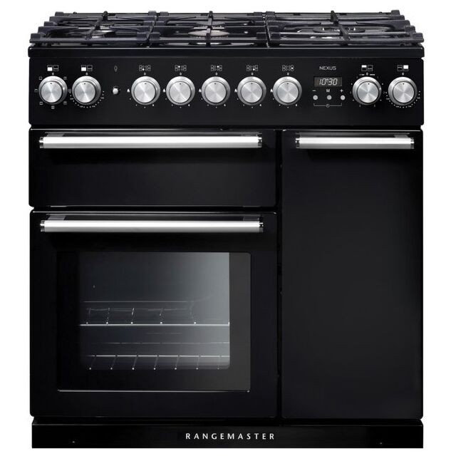 Rangemaster NEX90DFFCB/C 125650 NEXUS 90 DF CHARCOAL BLACK CHROME