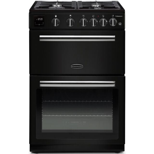 Rangemaster PROPL60NGFBL/C 128150 PROFESSIONAL PLUS 60 NG BLACK/CHROME