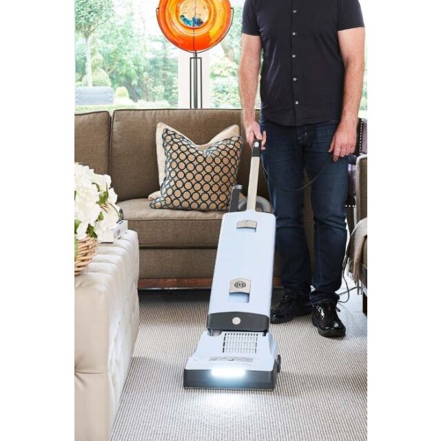 Sebo 91546GB X7 Pastel Blue Epower Bagged Upright Vacuum