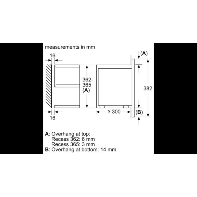 Siemens BF722L1B1B 59.4cm Built In Microwave Oven