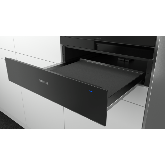 Siemens BI630CNS1B 14Cm (H) Warming Drawer With 4 Settings, Push-Pull Opening And Heated Ceramic Bas