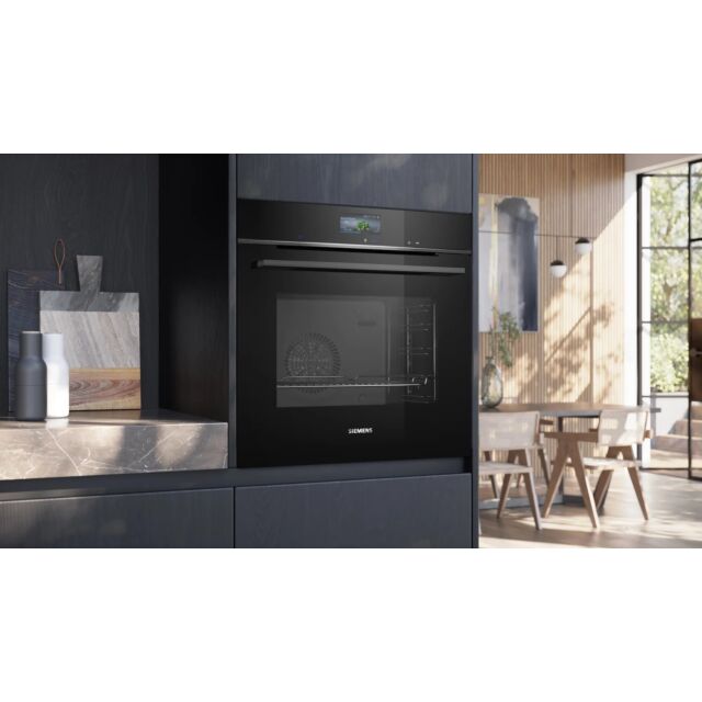 Siemens HB736G1B1B 59.4cm Built In Electric Single Oven - Black