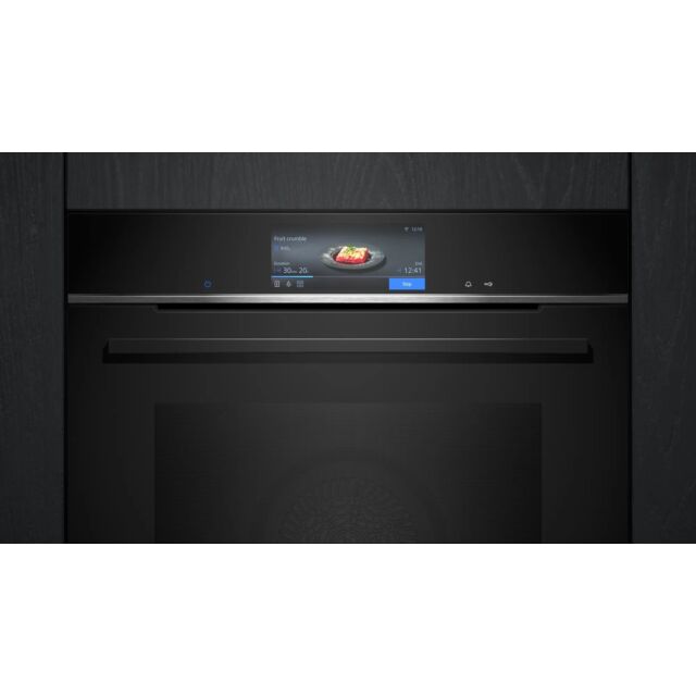 Siemens HB778G3B1B 59.4cm Built In Electric Single Oven - Black