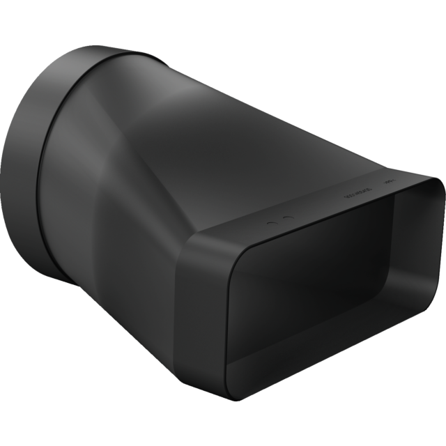 Siemens HZ9VDSI1 90° Adaptor / Converter flat to round  (Ø 150mm). Ducting component outlet size: 22