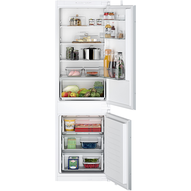 Siemens KI86NVFE0G 177x54 NoFrost bottom freezer, LED light, XXL Freshbox drawer, hyperFresh Chiller