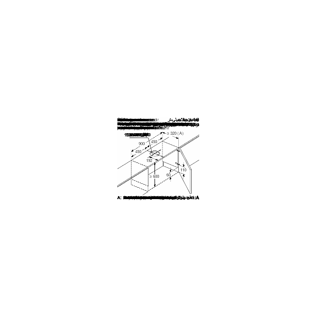Siemens LZ50661 Stainless steel splash back panel: 600 x 720mm