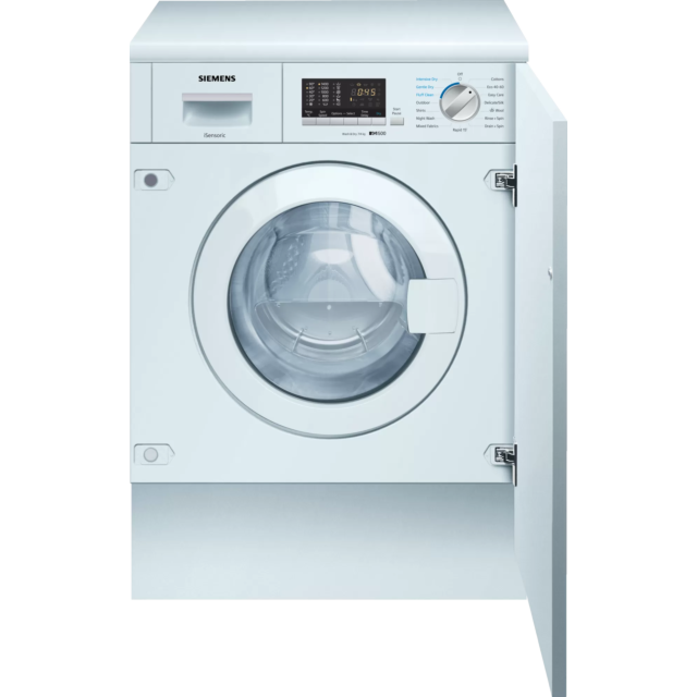 Siemens WK14D543GB 7kg/4kg 1400 Spin Built In Washer Dryer