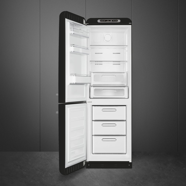Smeg FAB32LBL5UK 60cm 60/40 Fridge Freezer - Black