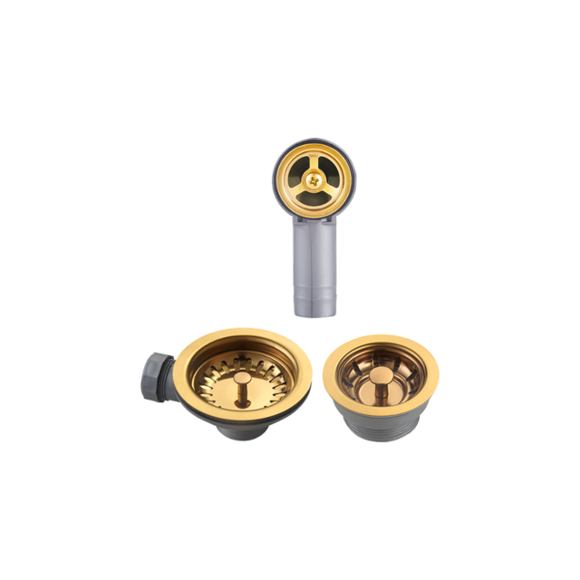 The 1810 Company AC-BSW-PACK2-GB WASTE KIT FOR CERAMIC - GOLD/BRASS