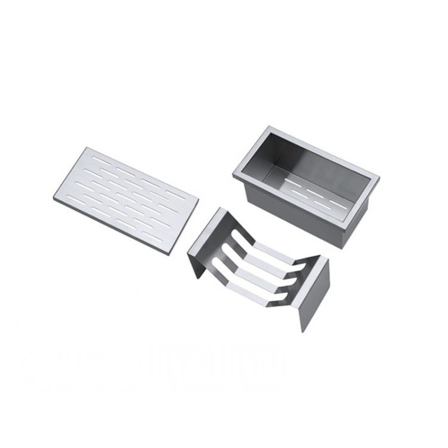 The 1810 Company AC-CHAN-PACK 1 ACCESSORY TROUGH PACK 1 (GLASS DRAINER, DISH RACK + COLANDER)
