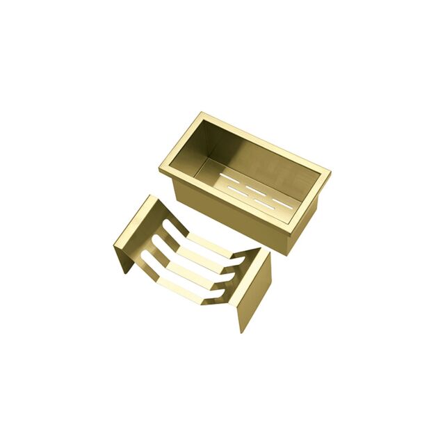 The 1810 Company AC-CHAN/900/GB/207 ACCESSORY TROUGH 900MM GOLD/BRASS