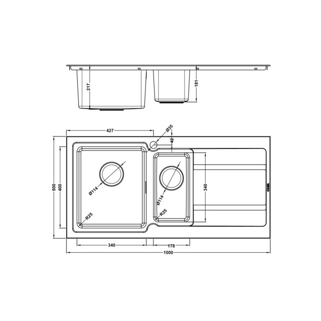 The 1810 Company BD/150/I/S/BBL/424 BORDODUO 150i BBL