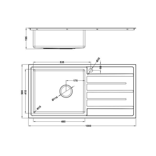 The 1810 Company FU/100/I/S/BBL/LGE/403 FORZAUNO 100i LARGE BBL