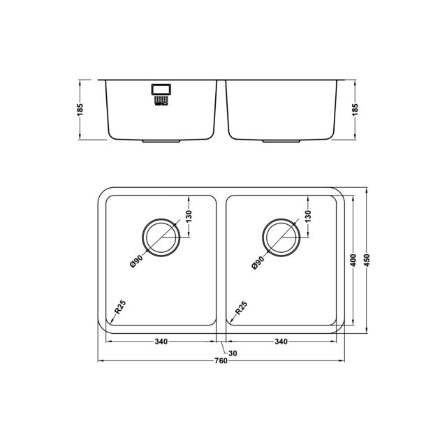 The 1810 Company LPD/3434/U25/S/362 LUXSOPLUSDUO25 340/340U