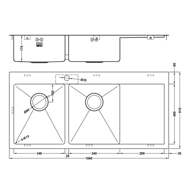 The 1810 Company ZD/3434/IF/U15/S/BBL/158 ZENDUO15 34/34 I-F BBL