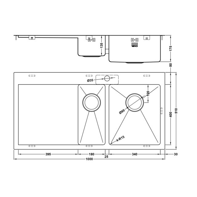 The 1810 Company ZD/6/IF/U15/S/BBR/154 ZENDUO15 6 I-F BBR