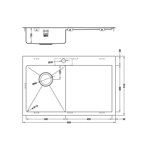 The 1810 Company ZU/34/IF/U15/S/BBL/160 ZENUNO15 34 I-F ACCESSIBLE BBL