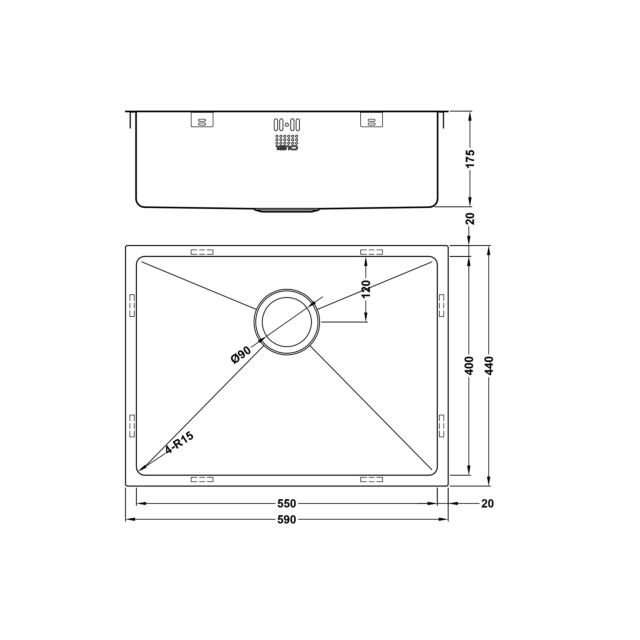 The 1810 Company ZU/55/U15/S/081 ZENUNO15 550U