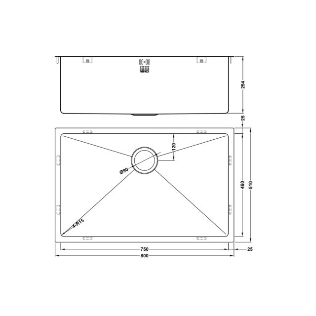 The 1810 Company ZU/75/U15/D/S/XXL/502 ZENUNO15 750U XXL DEEP