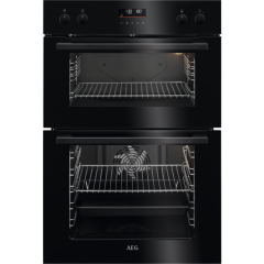 AEG DCE531160B 59.4cm Built In Electric Double Oven - Black