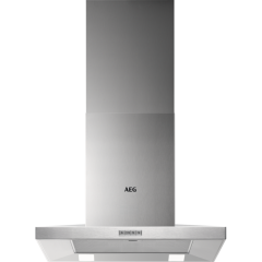 AEG DKB4650M 
60cm Stainless Steel Chimney Hood, Mechanical Push Buttons, LED Lighting, 3 Speeds, C