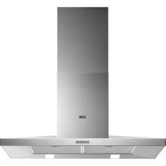 AEG DKB4950M 
90cm Stainless Steel Chimney Hood, Mechanical Push Buttons, LED Lighting, 3 Speeds, C